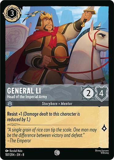Lorcana - General Li - Head of the Imperial Army - Reign of Jafar (8)