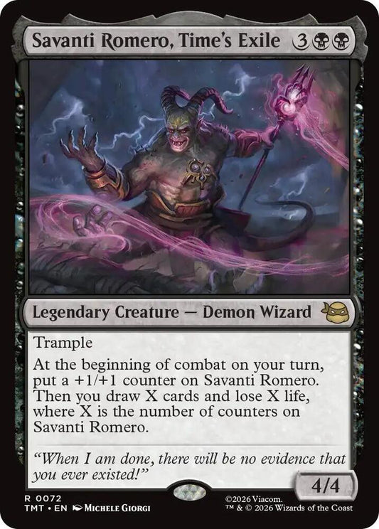 MTG - Savanti Romero, Time's Exile - Teenage Mutant Ninja Turtles (TMT)