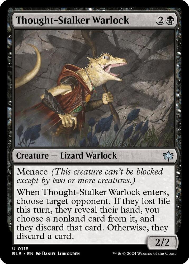 MTG - Thought-Stalker Warlock - Bloomburrow (BLB) Foil