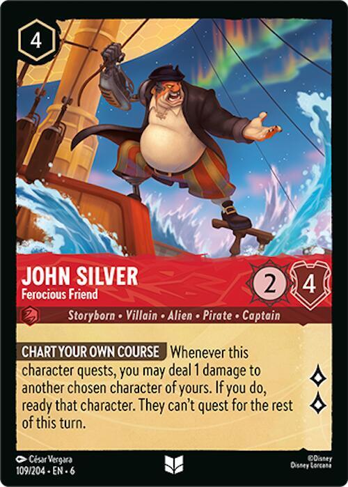 Lorcana - John Silver - Ferocious Friend - Azurite Sea (6)