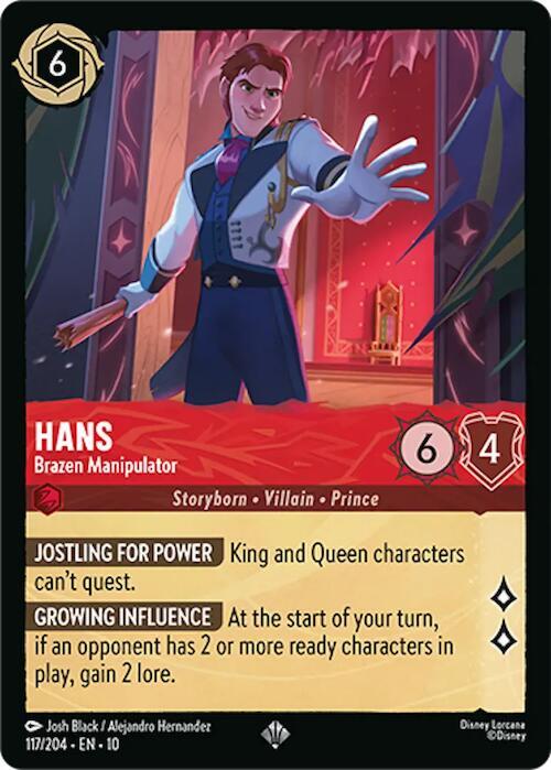 Lorcana - Hans Brazen Manipulator - Whispers in the Well (10)