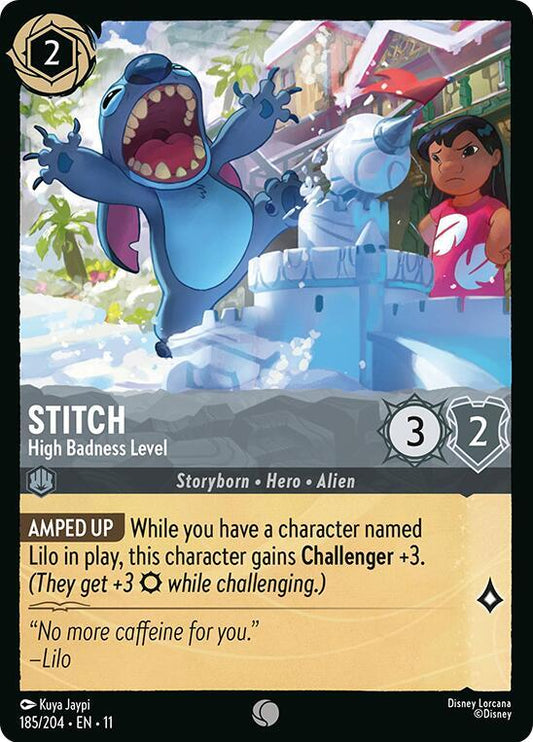 Lorcana - Stitch - High Badness Level - Cold Foil - Winterspell (11)