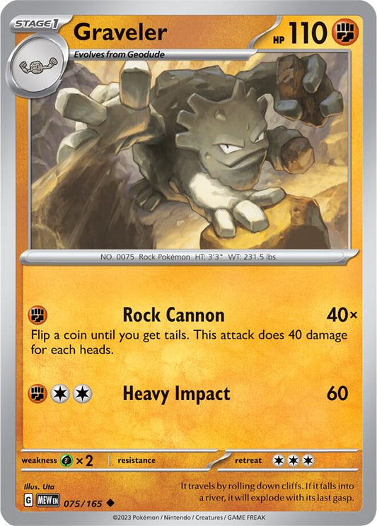 Pokemon - Graveler - SV: Scarlet & Violet 151 (MEW)
