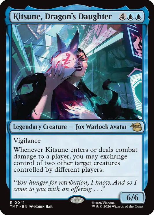 MTG - Kitsune, Dragon's Daughter - Teenage Mutant Ninja Turtles (TMT)