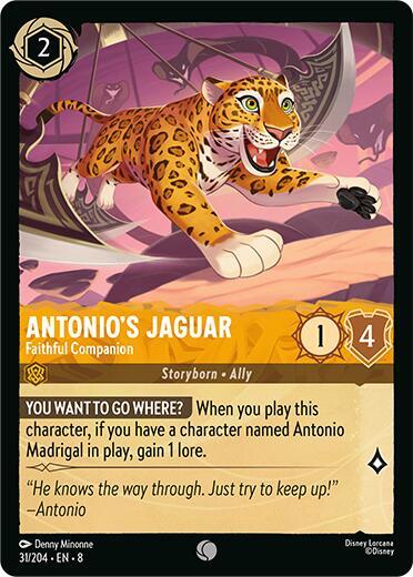 Lorcana - Antonio's Jaguar - Faithful Companion - Reign of Jafar (8)