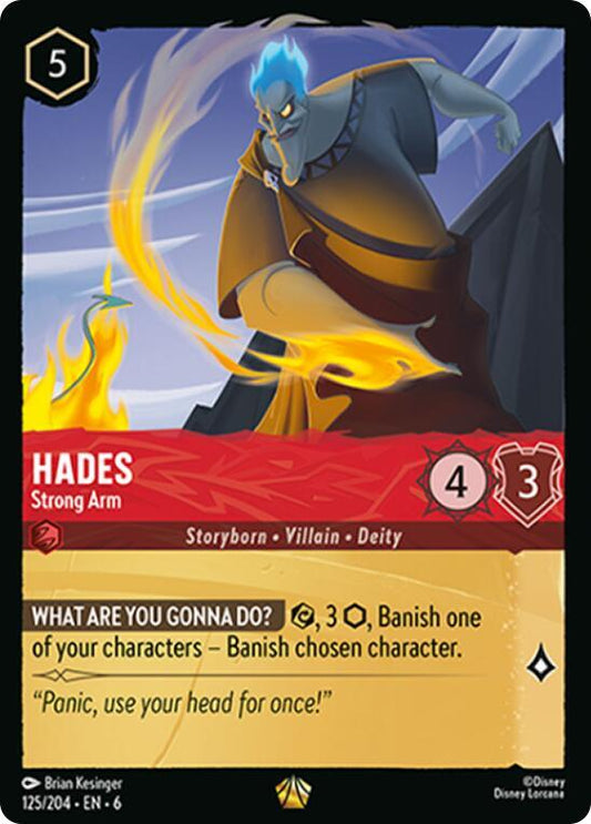 Disney Lorcana Hades Strong Arm - Azurite Sea