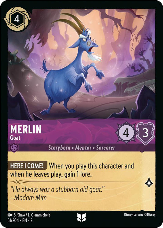 Lorcana - Merlin - Goat - Cold Foil - Rise of the Floodborn (2)