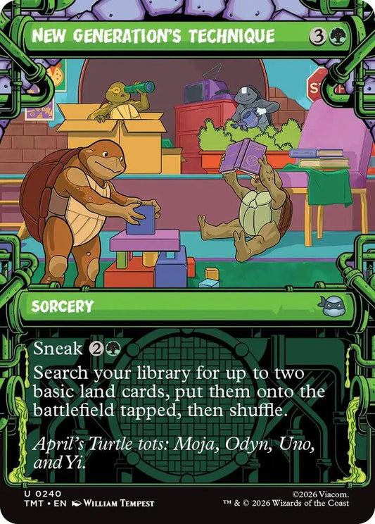 MTG - New Generation's Technique (Showcase) - Teenage Mutant Ninja Turtles (TMT)