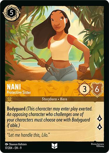 Lorcana - Nani - Protective Sister - Cold Foil - Fabled (9)