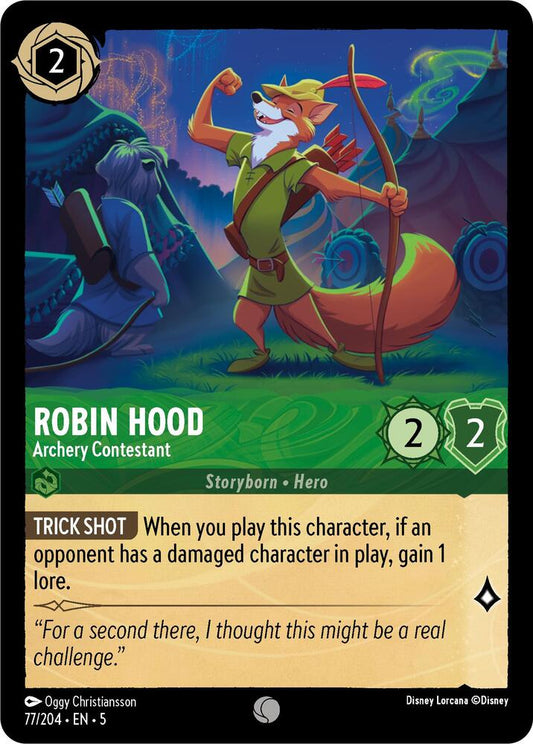 Lorcana - Robin Hood - Archery Contestant - Shimmering Skies (5)