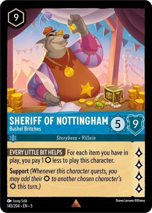 Lorcana - Sheriff of Nottingham - Bushel Britches - Cold Foil - Shimmering Skies (5)