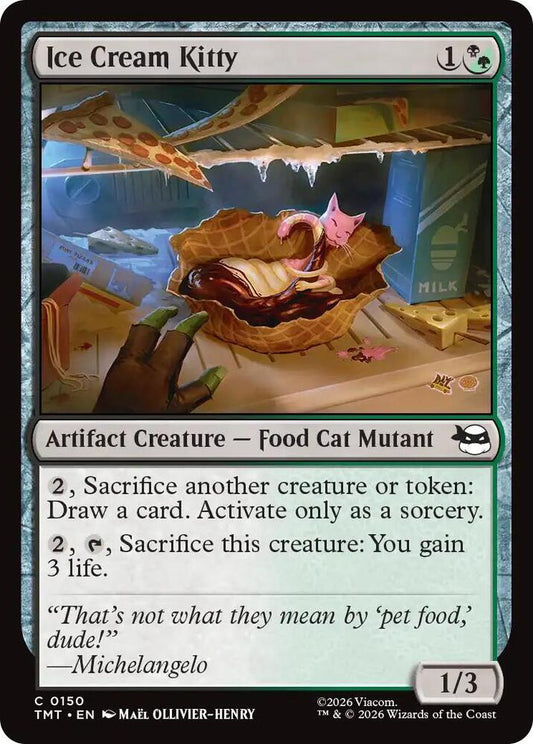 MTG - Ice Cream Kitty - Teenage Mutant Ninja Turtles (TMT) Foil