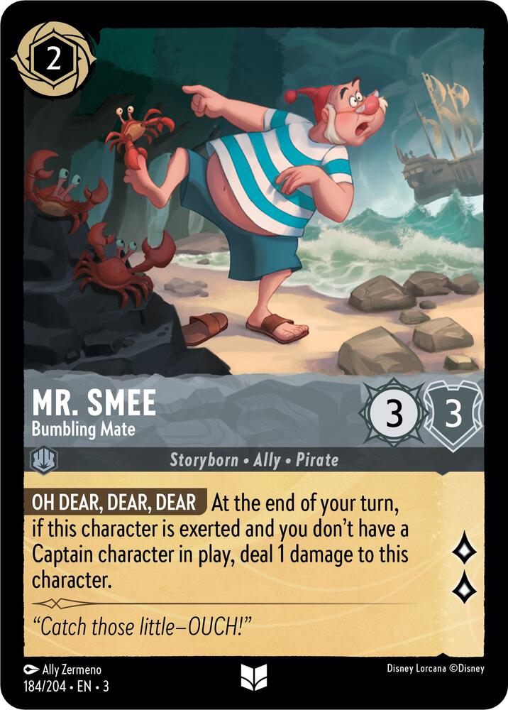 Lorcana - Mr. Smee - Bumbling Mate - Into the Inklands (3)