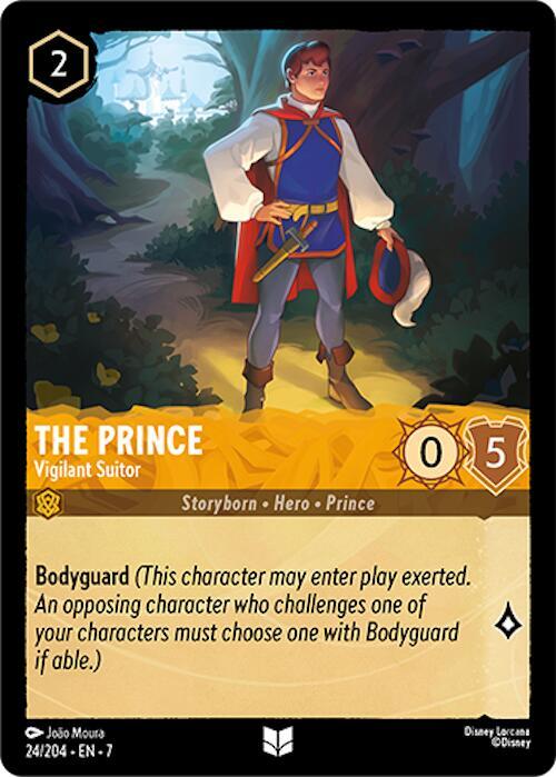 Lorcana - The Prince - Vigilant Suitor - Archazia's Island (7) Cold Foil