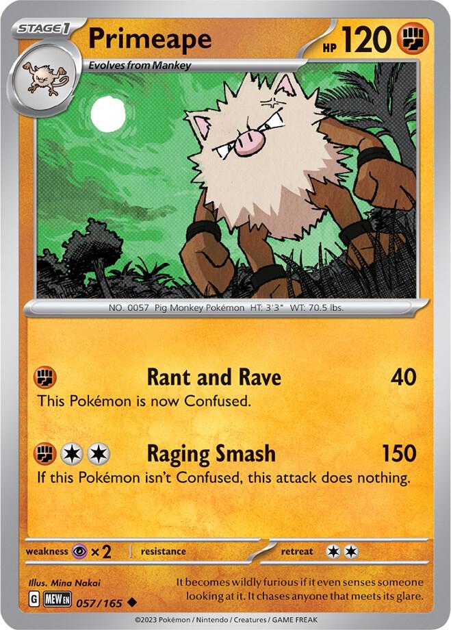 Pokemon - Primeape - SV: Scarlet & Violet 151 (MEW)