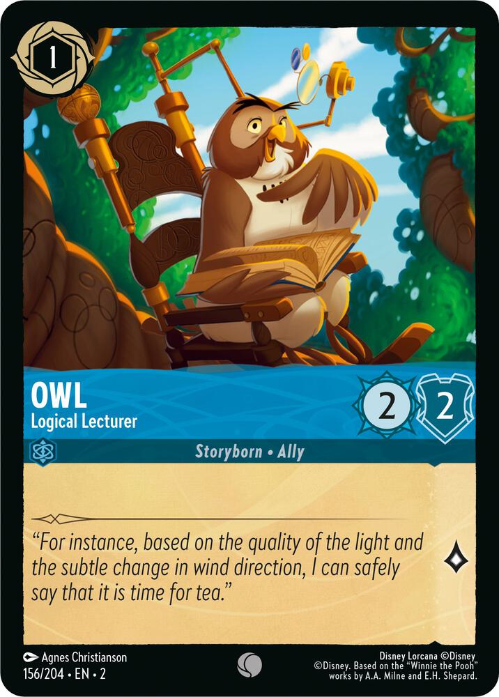Lorcana - Owl - Logical Lecturer - Rise of the Floodborn (2)
