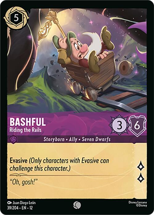 Lorcana - Bashful - Riding the Rails - Wilds Unknown (12)