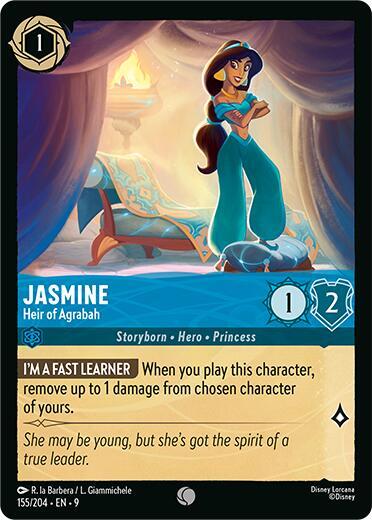 Lorcana - Jasmine - Heir of Agrabah - Fabled (9)