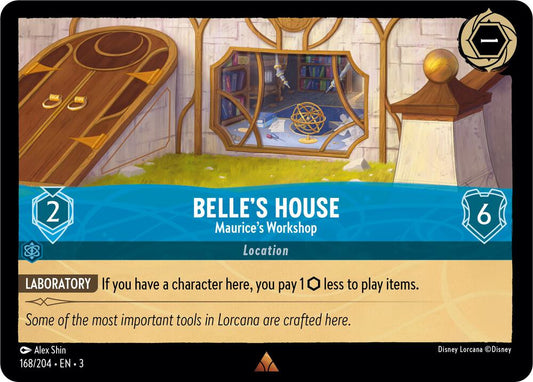 Lorcana - Belle's House - Maurice's Workshop - Cold Foil - Into the Inklands (3)