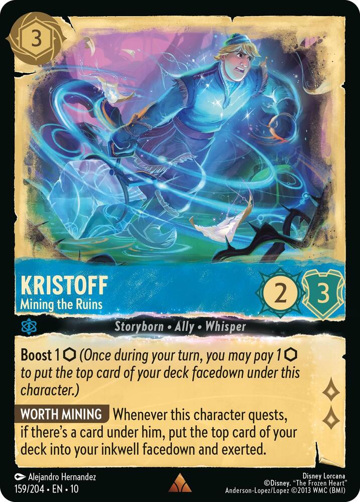 Lorcana - Kristoff Mining the Ruins - Whispers in the Well (10)