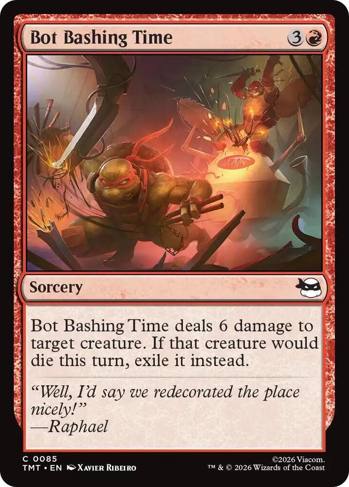 MTG - Bot Bashing Time - Teenage Mutant Ninja Turtles (TMT) Foil