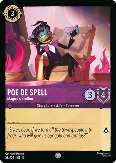Lorcana - Poe De Spell - Magica's Brother - Reign of Jafar (8)