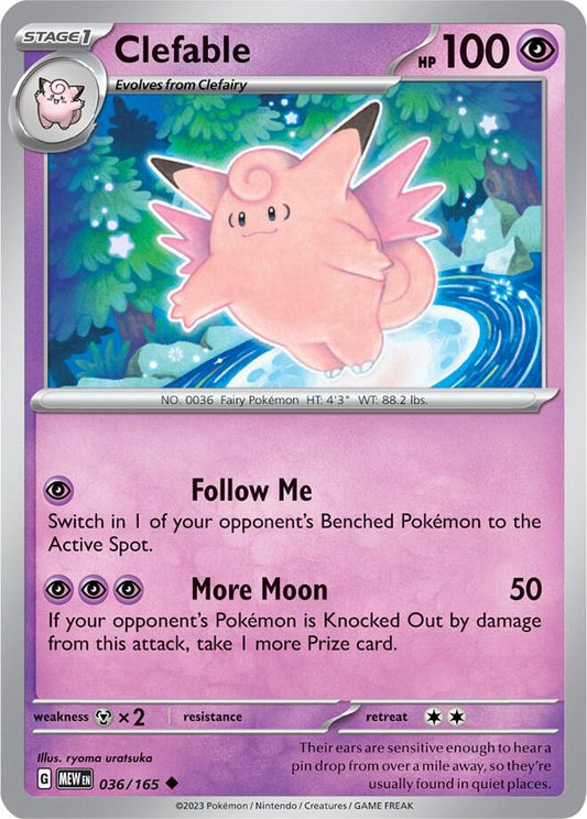 Pokemon - Clefable - SV: Scarlet & Violet 151 (MEW)