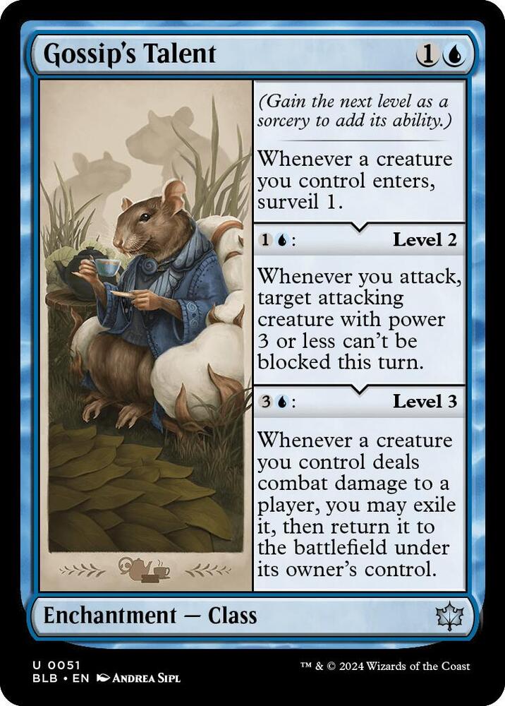 MTG - Gossip's Talent - Bloomburrow (BLB)