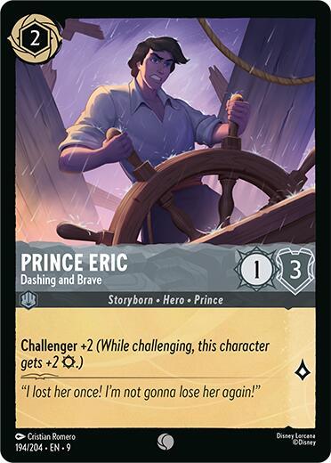 Lorcana - Prince Eric - Dashing and Brave - Fabled (9)