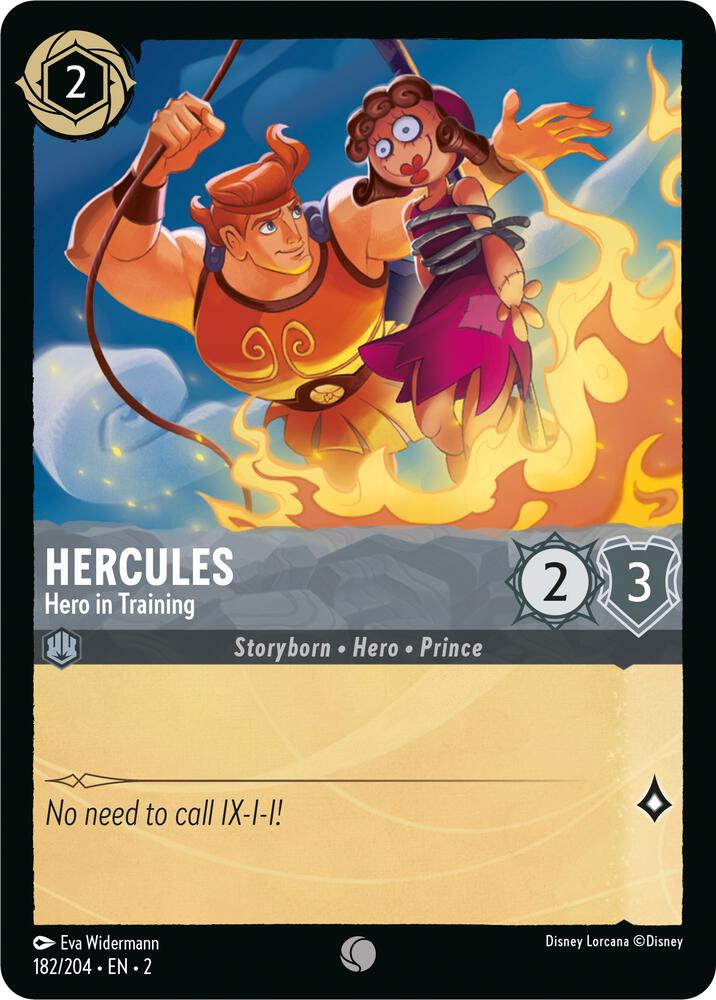 Lorcana - Hercules - Hero in Training - Rise of the Floodborn (2)