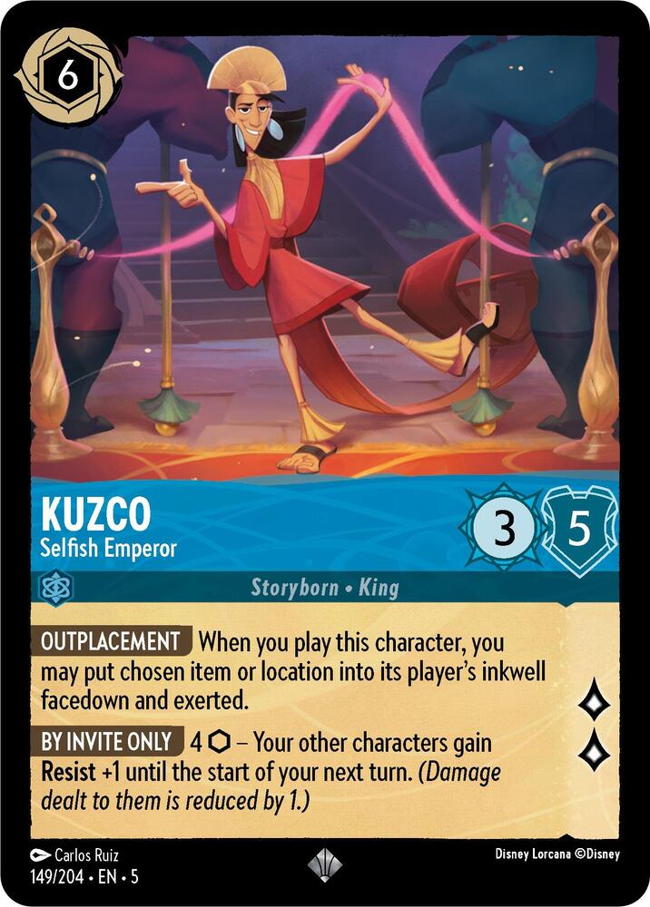 Lorcana - Kuzco - Selfish Emperor - Shimmering Skies (5)