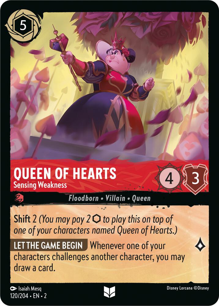 Lorcana - Queen of Hearts - Sensing Weakness - Rise of the Floodborn (2)