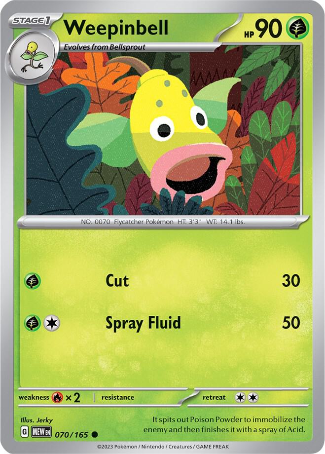 Pokemon - Weepinbell - SV: Scarlet & Violet 151 (MEW)