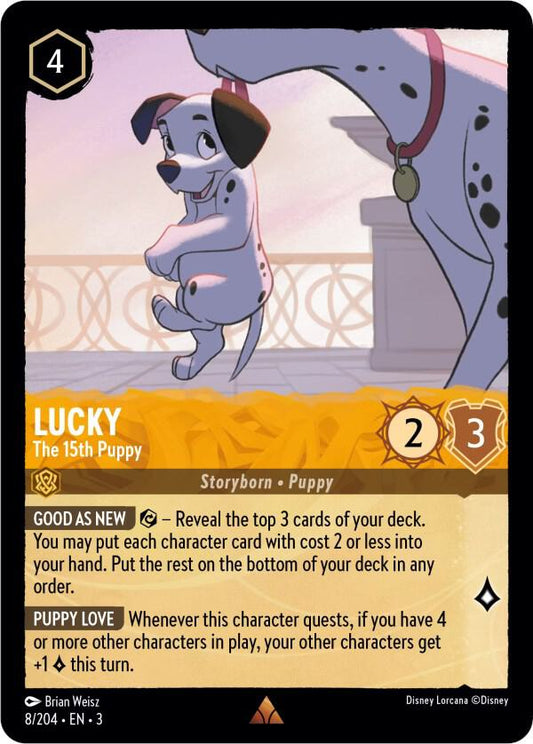 Lorcana  - Lucky - The 15th Puppy - Cold Foil - Into the Inklands (3)