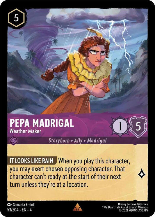 Lorcana - Pepa Madrigal - Weather Maker - Ursula's Return (4)