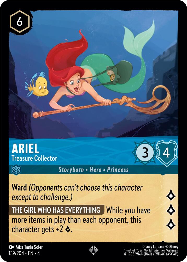Lorcana - Ariel - Treasure Collector - Ursula's Return (4)