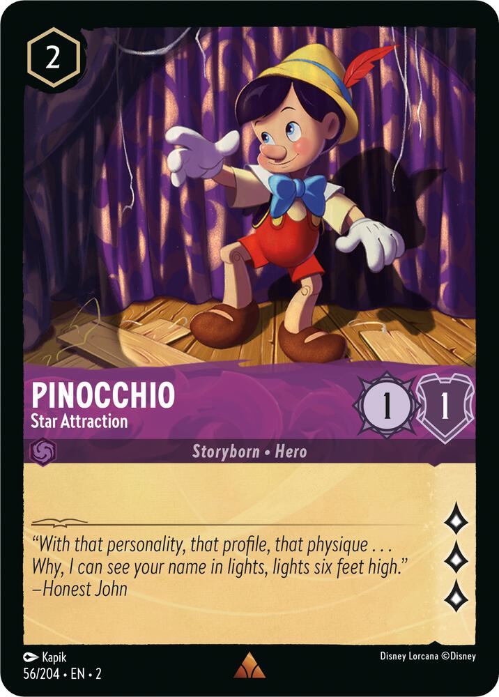 Lorcana - Pinocchio - Star Attraction - Rise of the Floodborn (2)