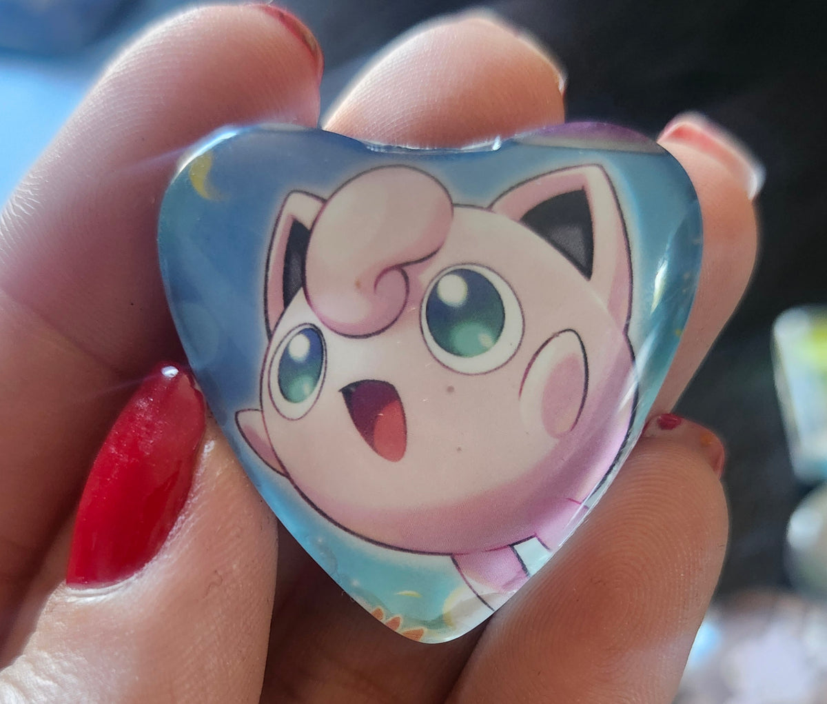 Heart Shaped Themed Magnets Pokemon