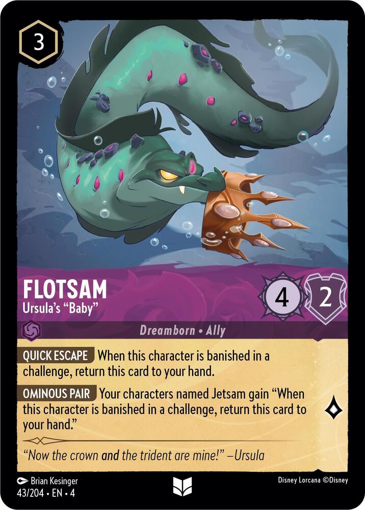 Lorcana - Flotsam - Ursula's "Baby" - Ursula's Return (4)