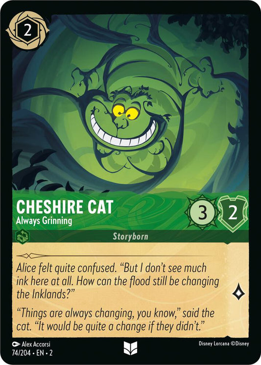 Lorcana - Cheshire Cat - Always Grinning - Cold Foil - Rise of the Floodborn (2)
