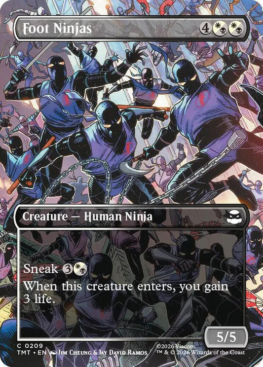 MTG - Foot Ninjas (Borderless) - Teenage Mutant Ninja Turtles (TMT)