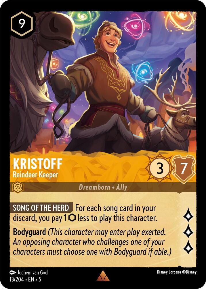 Lorcana - Kristoff - Reindeer Keeper - Cold Foil - Shimmering Skies (5)