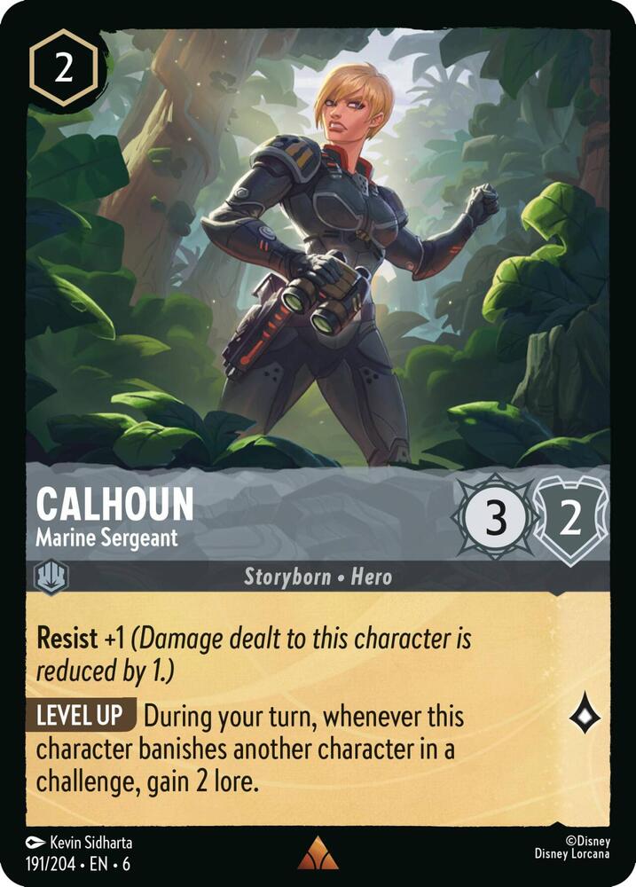 Lorcana - Calhoun - Marine Sergeant - Azurite Sea (6)