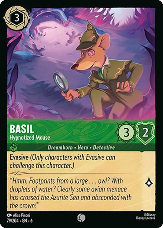 Lorcana - Basil - Hypnotized Mouse - Azurite Sea (6)