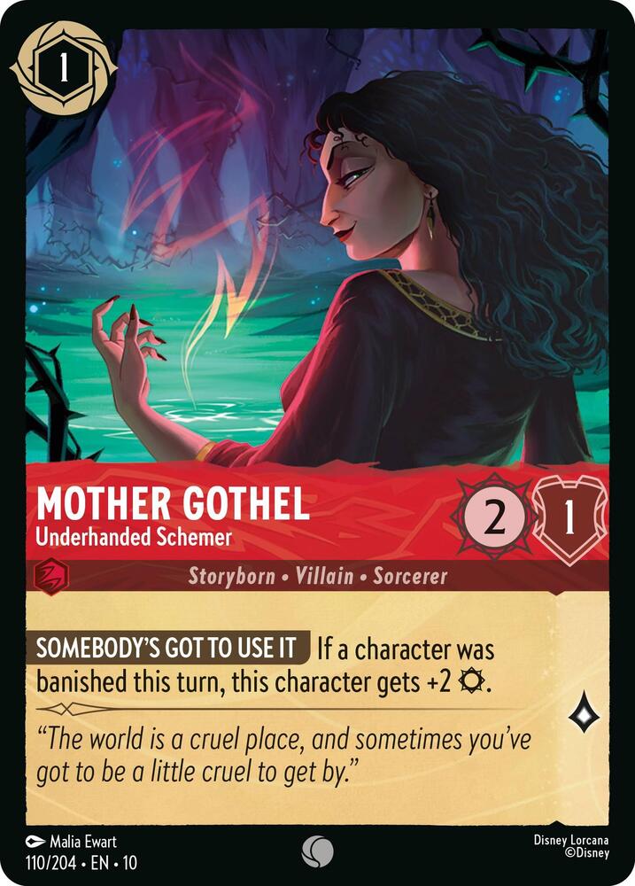 Lorcana - Mother Gothel Underhanded Schemer - Whispers in the Well (10)