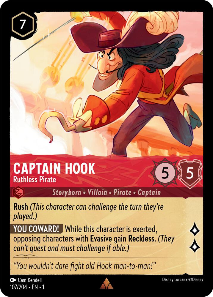 Lorcana - Captain Hook - Ruthless Pirate - The First Chapter (1)