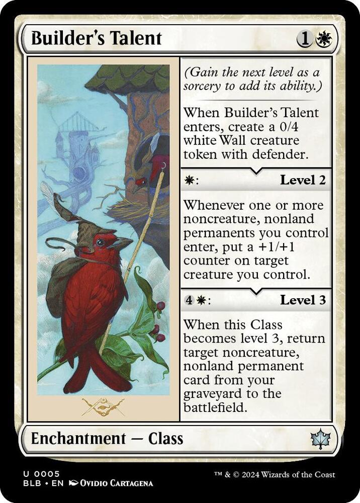 MTG - Builder's Talent - Bloomburrow (BLB)