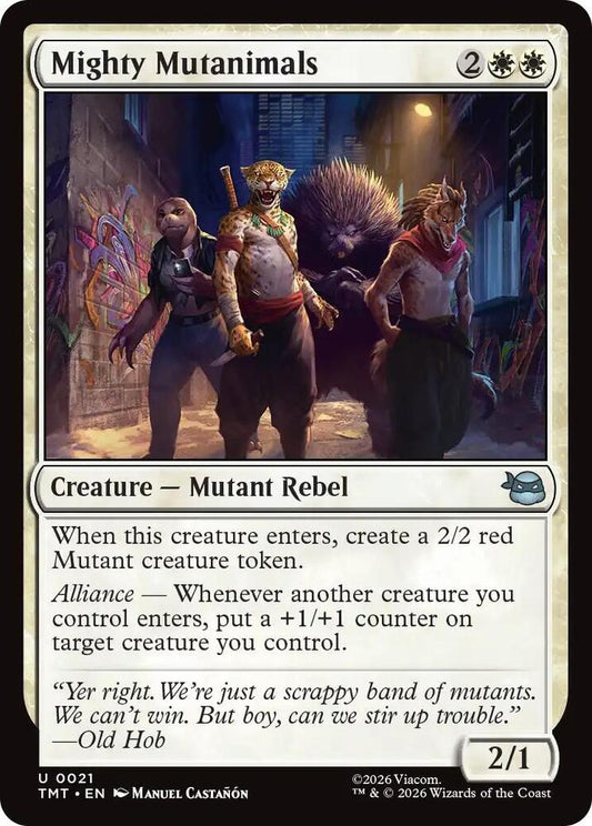 MTG - Mighty Mutanimals - Teenage Mutant Ninja Turtles (TMT) Foil