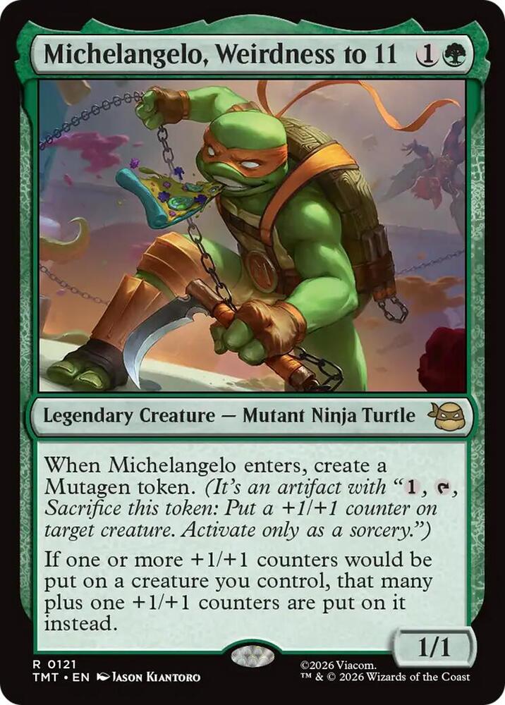 MTG - Michelangelo, Weirdness to 11 - Teenage Mutant Ninja Turtles (TMT)