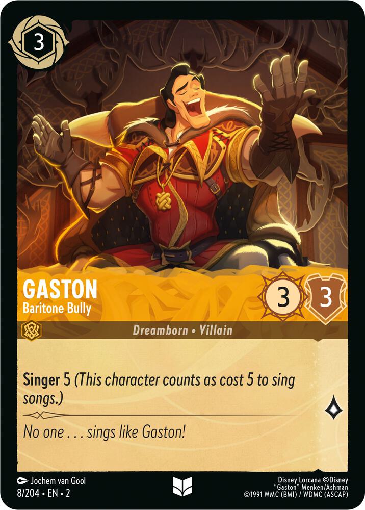 Lorcana - Gaston - Baritone Bully - Rise of the Floodborn (2)
